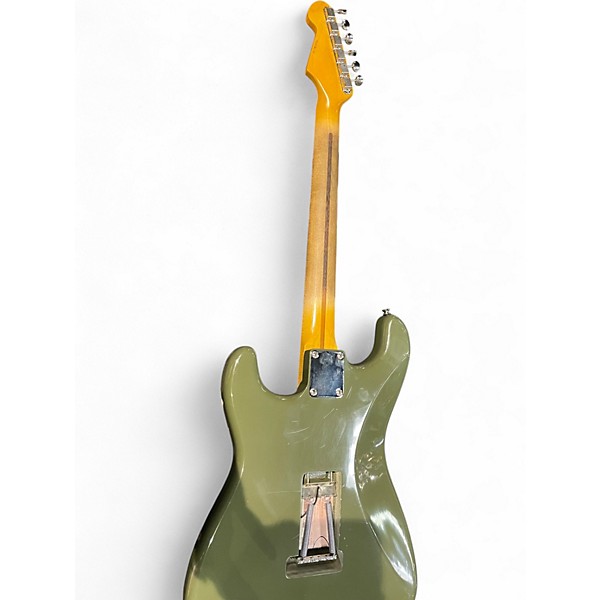 Used Burly S-HSS OLIVE GREEN Solid Body Electric Guitar