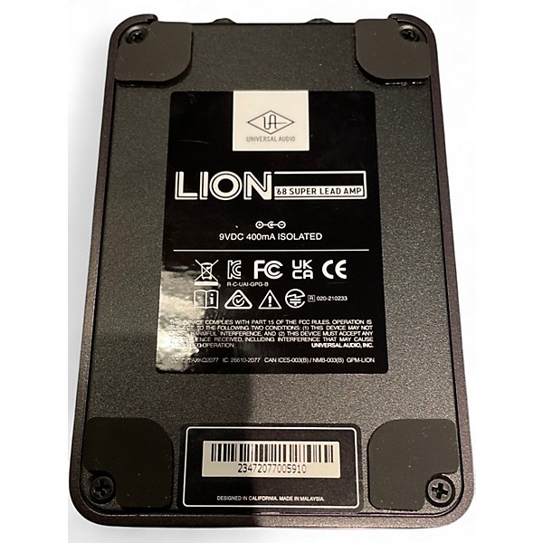 Used Universal Audio Lion '68 Super Lead Amp Effect