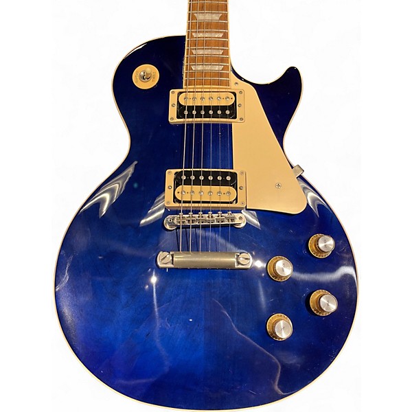 Used Gibson Les Paul Classic Blue Solid Body Electric Guitar