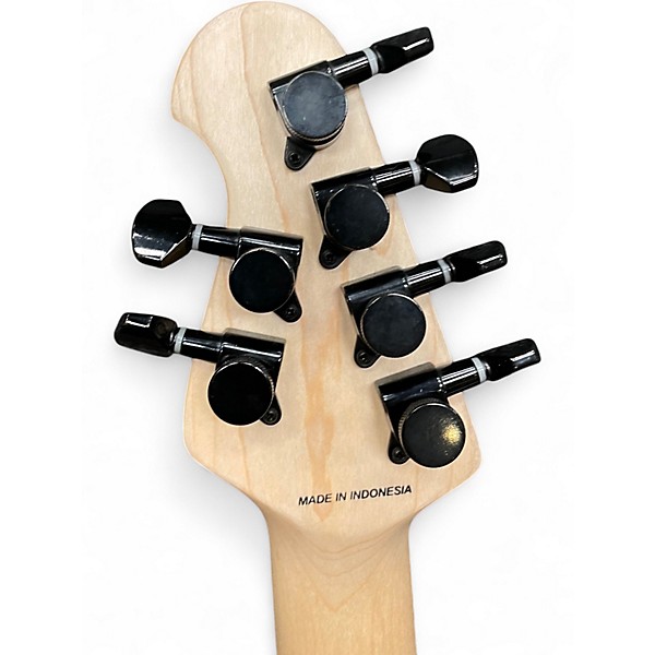 Used Sterling by Music Man JP60 STEALTH bLACK Solid Body Electric Guitar