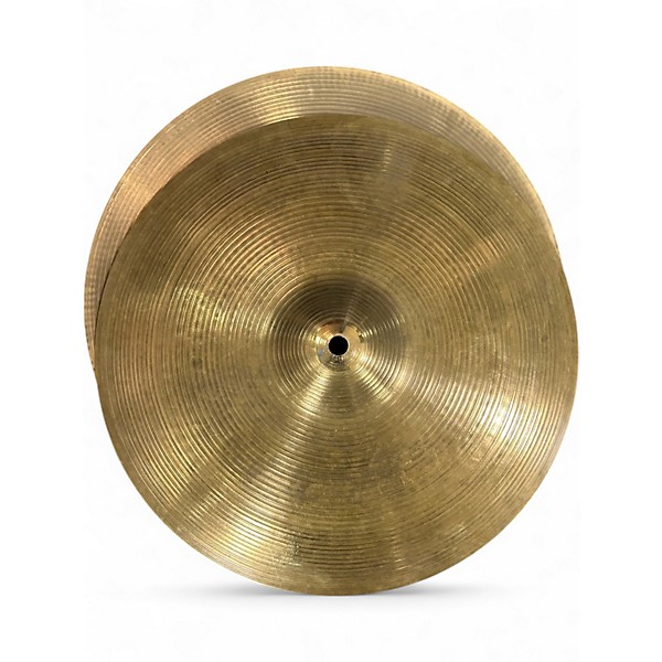 Used Zildjian 14in HOLLOW LOGO Rock Hi Hats Pair Cymbal