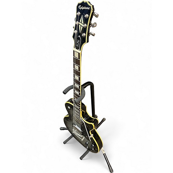 Used Epiphone Les Paul Custom Pro Silverburst Solid Body