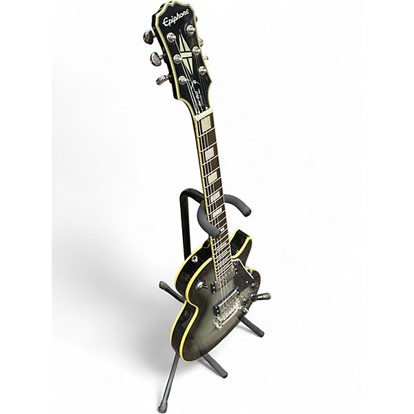 Used Epiphone Les Paul Custom Pro Silverburst Solid Body Electric Guitar