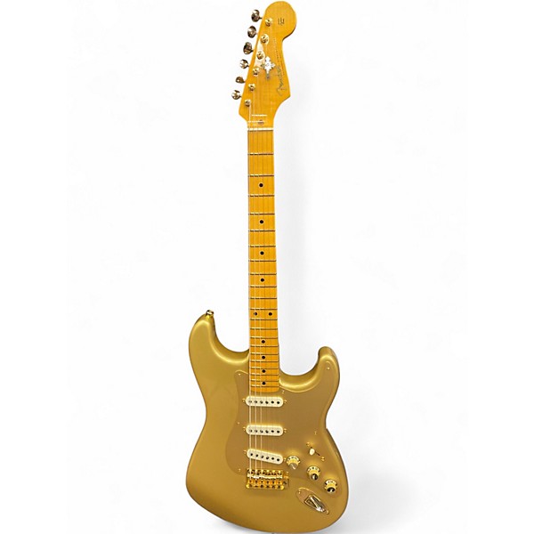 Used Fender American 50s Stratocaster Aztec Gold Solid Body Electric Guitar