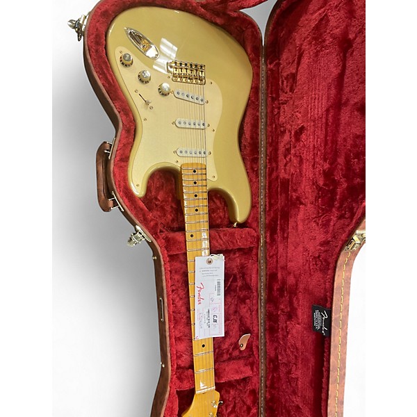Used Fender American 50s Stratocaster Aztec Gold Solid Body Electric Guitar