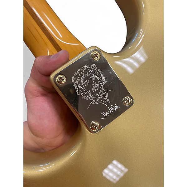 Used Fender American 50s Stratocaster Aztec Gold Solid Body Electric Guitar