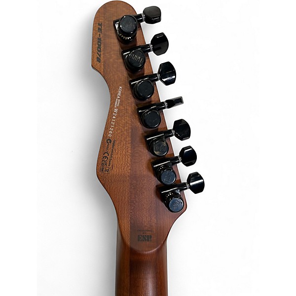 Used ESP LTD TE1007B BLACK Solid Body Electric Guitar