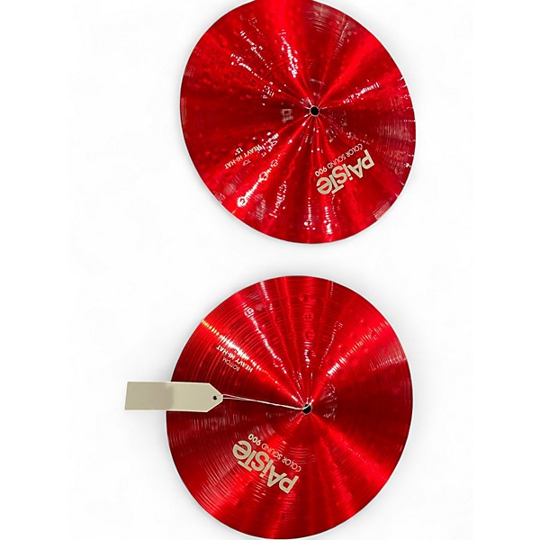 Used Paiste 15in COLOR SOUND 900 HEAVY HI HAT PAIR Cymbal