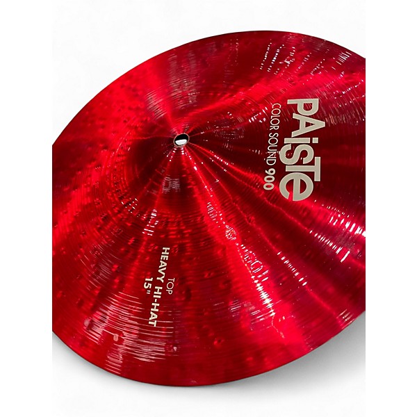 Used Paiste 15in COLOR SOUND 900 HEAVY HI HAT PAIR Cymbal