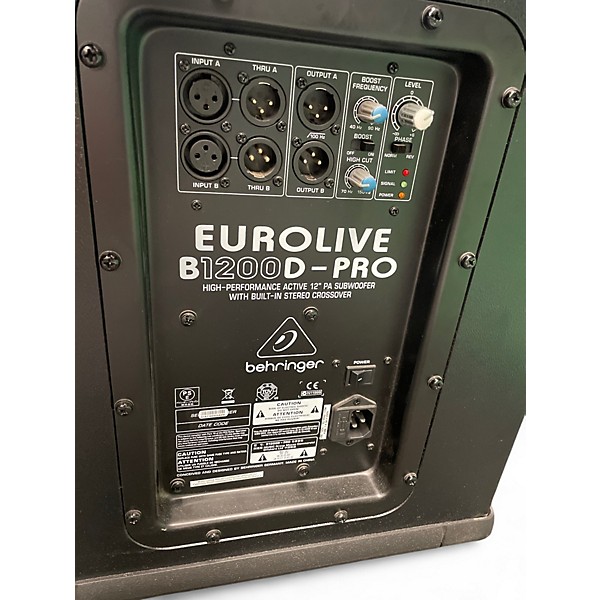 Used Behringer Eurolive B1200D Pro Powered Subwoofer