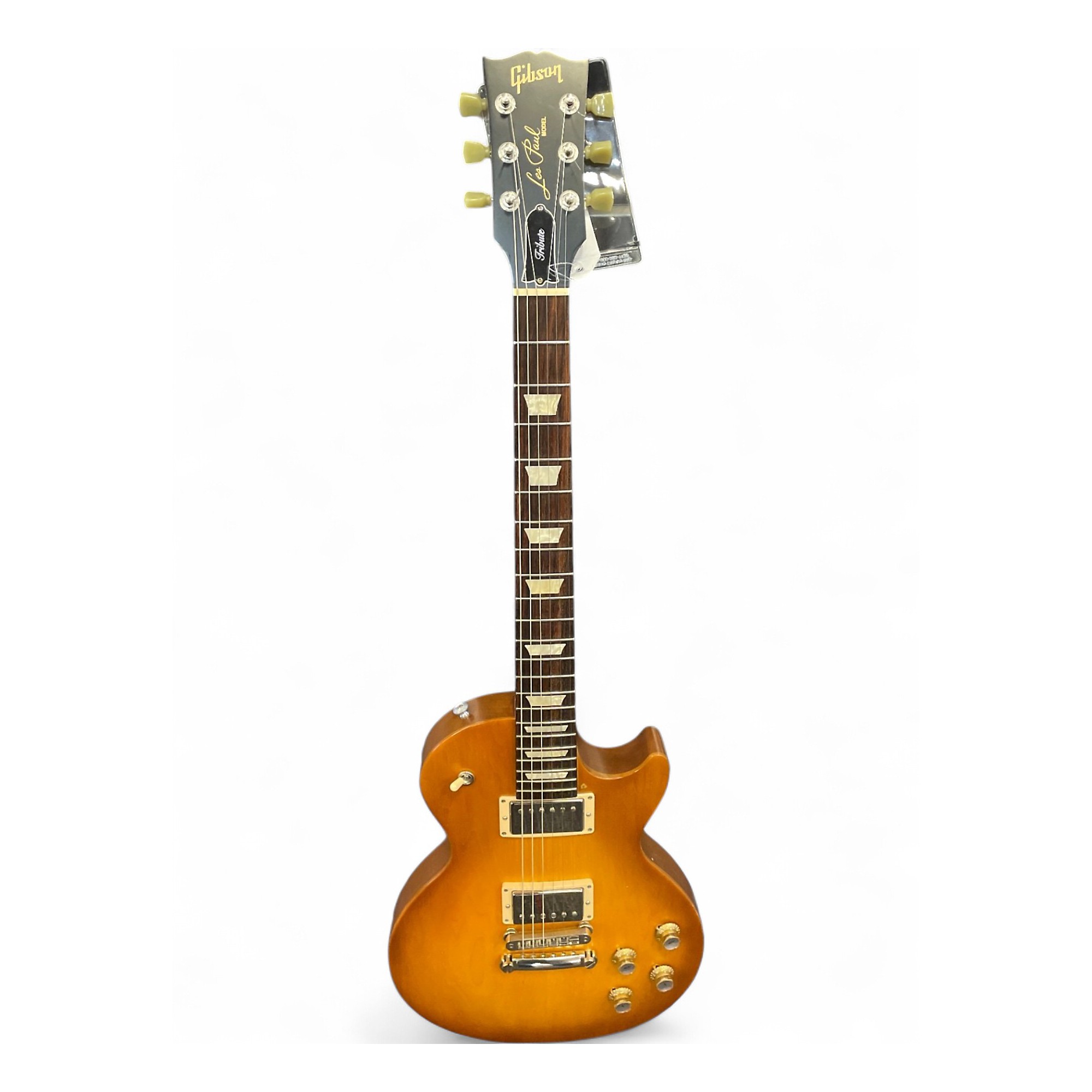 ギター Gibson Les Paul Tribute 2017 Honey Burst Open Box Gibson Les Paul Tribute Electric Guitar Satin Honey