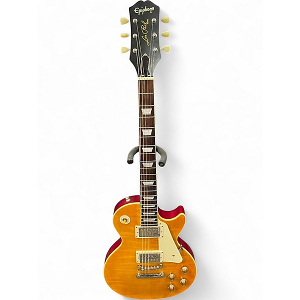Used 2021 Epiphone Limited Edition Joe Bonamassa Les Paul Standard LAZARUS Lemonburst Solid Body Electric Guitar