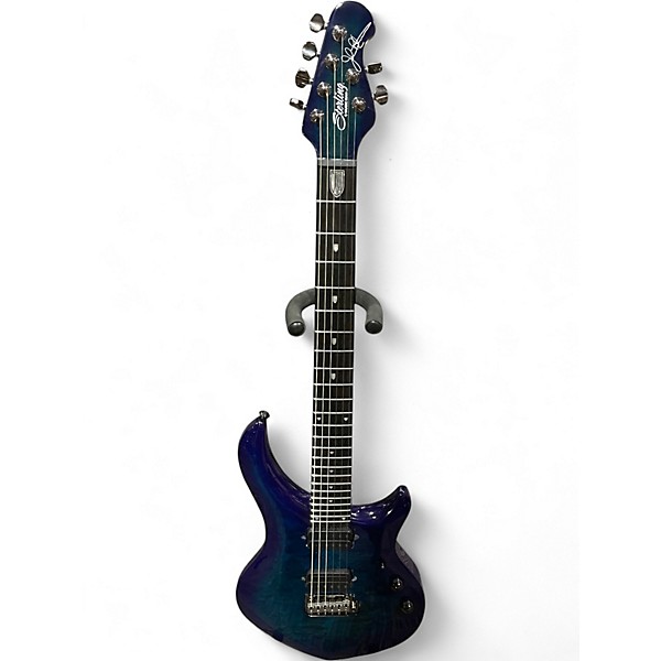 Used Sterling by Music Man JP70 John Petrucci Signature Cerulean Blue Solid Body Electric Guitar