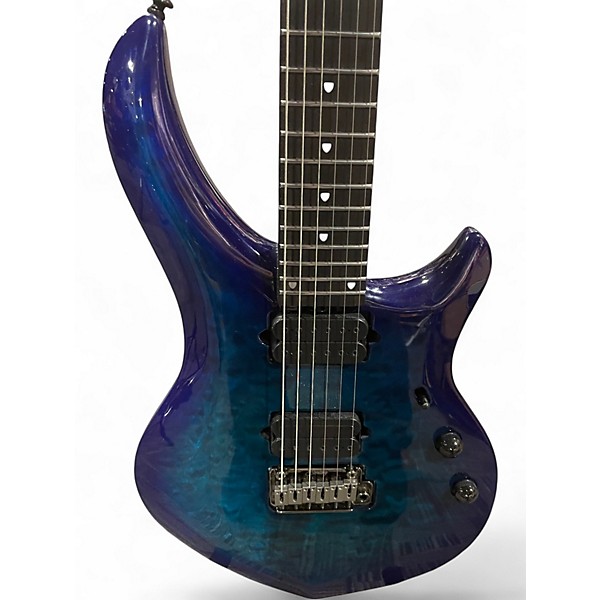 Used Sterling by Music Man JP70 John Petrucci Signature Cerulean Blue Solid Body Electric Guitar