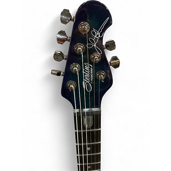 Used Sterling by Music Man JP70 John Petrucci Signature Cerulean Blue Solid Body Electric Guitar