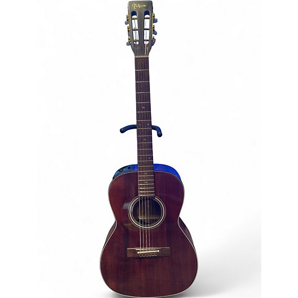 Used Takamine EF406 Natural Acoustic Electric Guitar