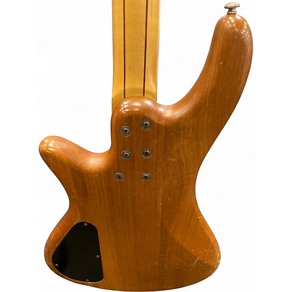 Used Schecter Guitar Research Stiletto Custom 4 String Natural Electric Bass Guitar