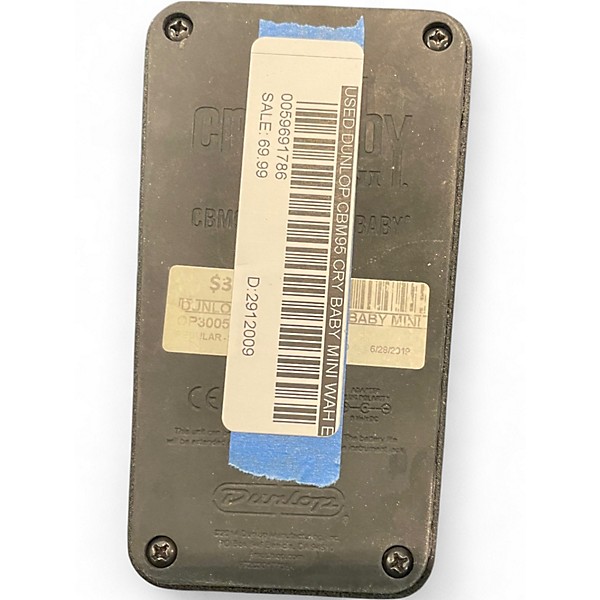 Used Dunlop CBM95 Cry Baby Mini Wah Effect Pedal