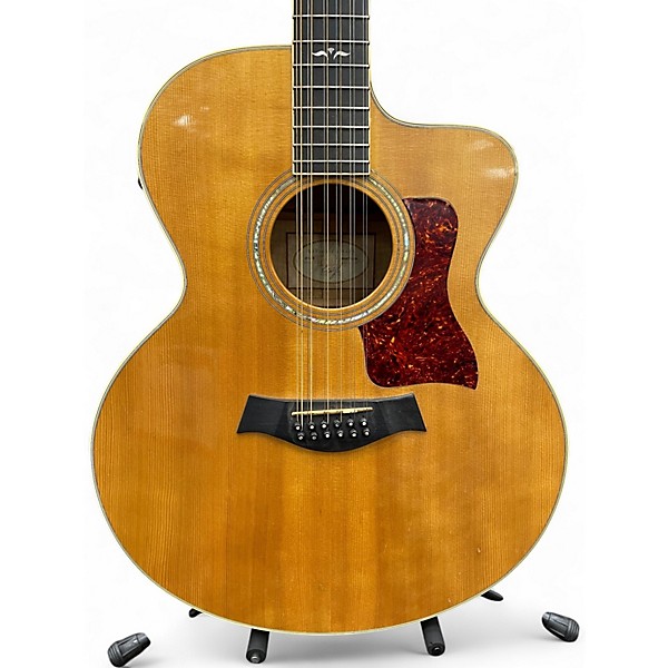 Vintage 1994 Taylor 665ce Natural 12 String Acoustic Electric Guitar