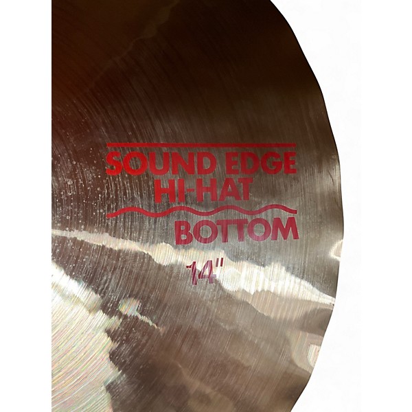 Used Paiste 14in SOUND EDGE HI HAT BOTTOM Cymbal