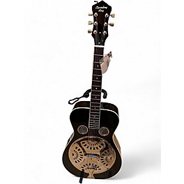 Used Recording King RR-36 Black Resonator Guitar