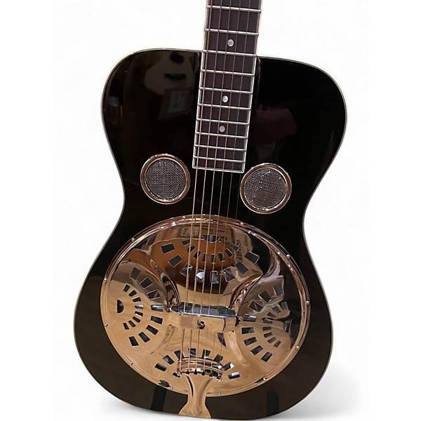 Used Recording King RR-36 Black Resonator Guitar
