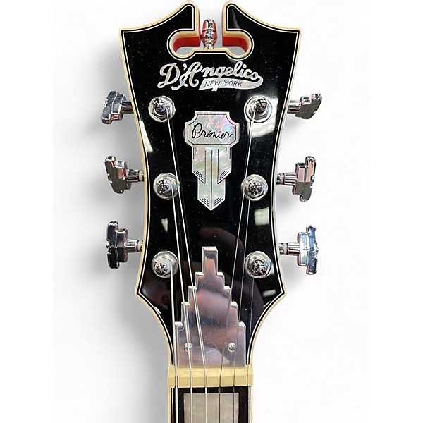 Used D'Angelico Premier Series SS Orange Hollow Body Electric Guitar