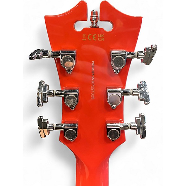 Used D'Angelico Premier Series SS Orange Hollow Body Electric Guitar