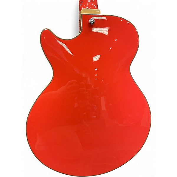 Used D'Angelico Premier Series SS Orange Hollow Body Electric Guitar