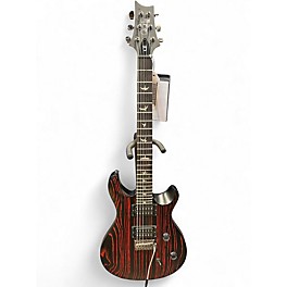 Used PRS SE Custom 24 BLACK AND RED Solid Body Electric Guitar