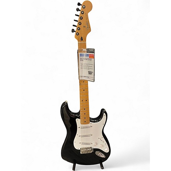 Used Fender STRATOCASTER Black Solid Body Electric Guitar