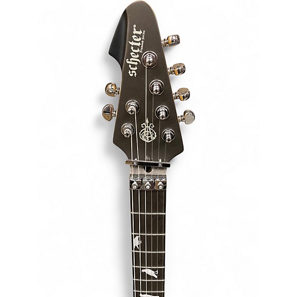 Used Schecter Guitar Research DJ Ashba Signature Satin Gray Solid Body Electric Guitar