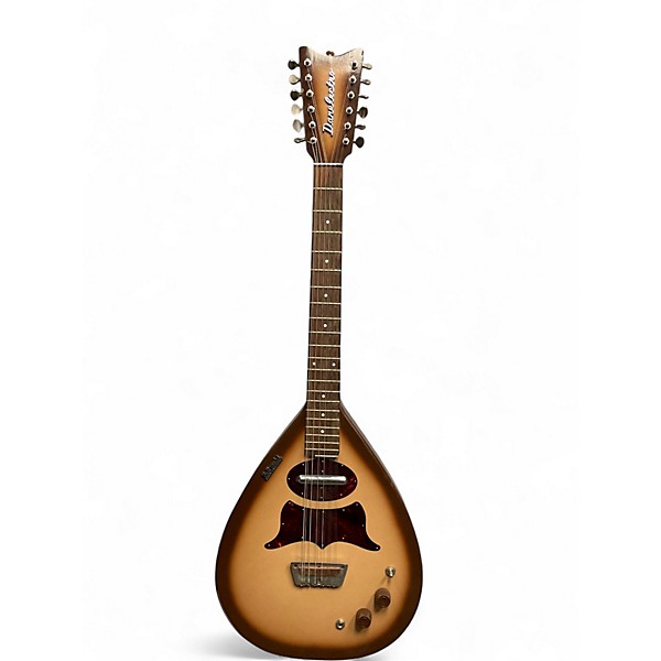 Used 1970s Danelectro Bellzouki two tone tan burst Solid Body Electric Guitar