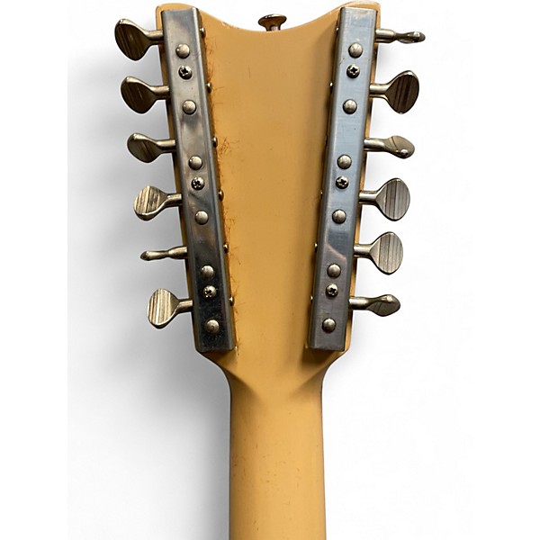 Used 1970s Danelectro Bellzouki two tone tan burst Solid Body Electric Guitar