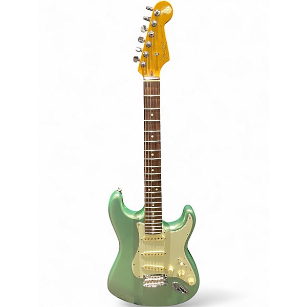 Used 2021 Fender American Professional II Stratocaster Mystic Surf Green Solid Body Electric Guitar