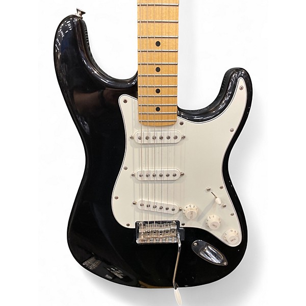 Used Fender Player Stratocaster Black Solid Body Electric Guitar