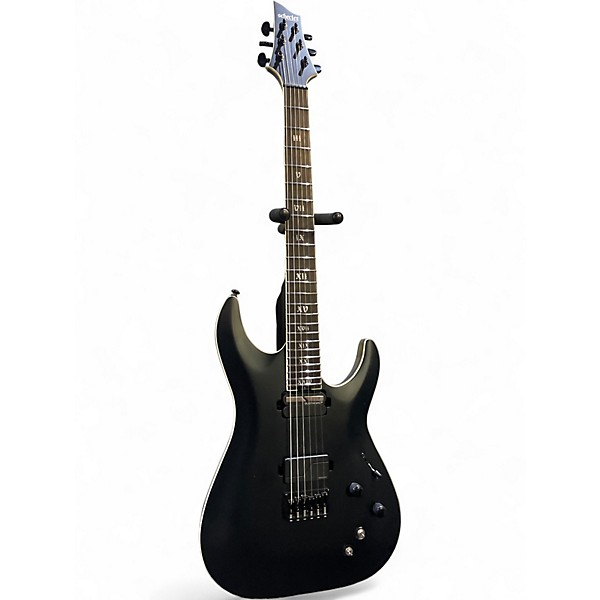 Used Schecter Guitar Research C-1 S HT SLS ELITE "EVIL TWIN" ELECTRIC GUITAR Satin Black Solid Body Electric Guitar