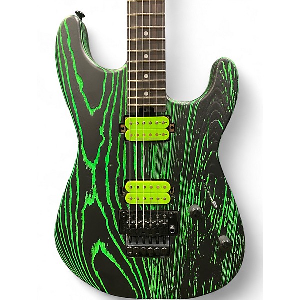 Used Charvel Pro Mod San Dimas HH green glow Solid Body Electric Guitar