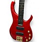 Vintage 1992 Modulus Guitars Q4 Quantum Fretless Trans Red Electric Bass Guitar