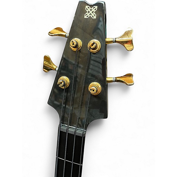 Vintage 1992 Modulus Guitars Q4 Quantum Fretless Trans Red Electric Bass Guitar