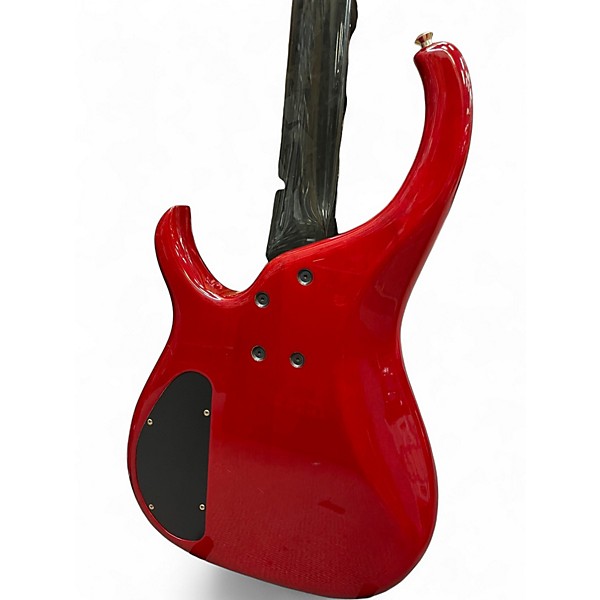 Vintage 1992 Modulus Guitars Q4 Quantum Fretless Trans Red Electric Bass Guitar