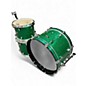 Used 2025 Jjrums Custom Drums 3 Piece Frequent Flyer Emerald green glass Drum Kit thumbnail