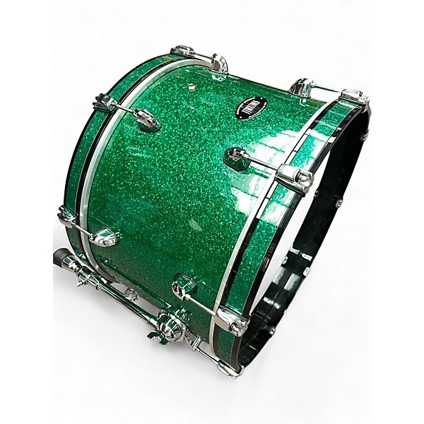 Used 2025 Jjrums Custom Drums 3 Piece Frequent Flyer Emerald green glass Drum Kit
