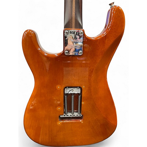 Used 2019 Fender Rarities Flame Maple Top Thinline Stratocaster Violin Burst Hollow Body Electric Guitar