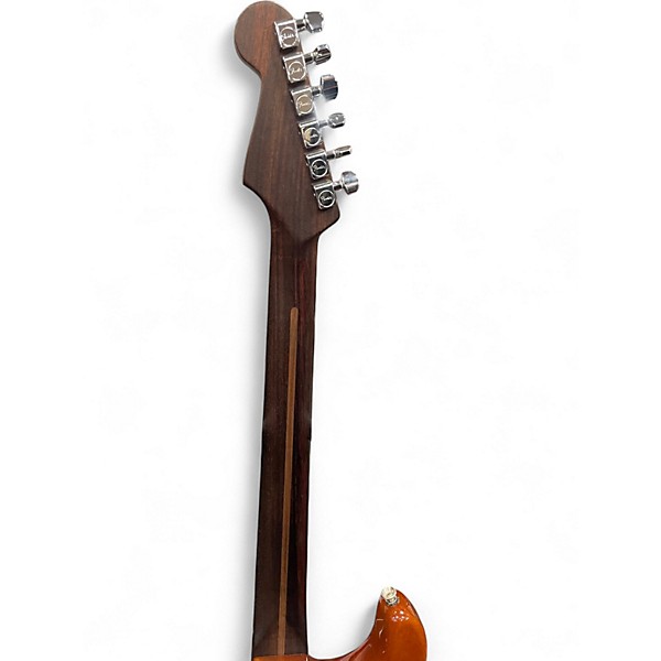 Used 2019 Fender Rarities Flame Maple Top Thinline Stratocaster Violin Burst Hollow Body Electric Guitar