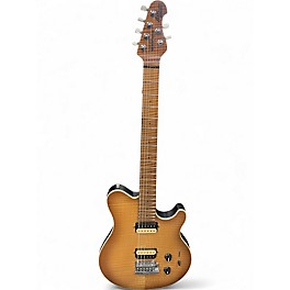 Used 2025 Ernie Ball Music Man Axis Super Sport HH Honey Pot Flame Solid Body Electric Guitar
