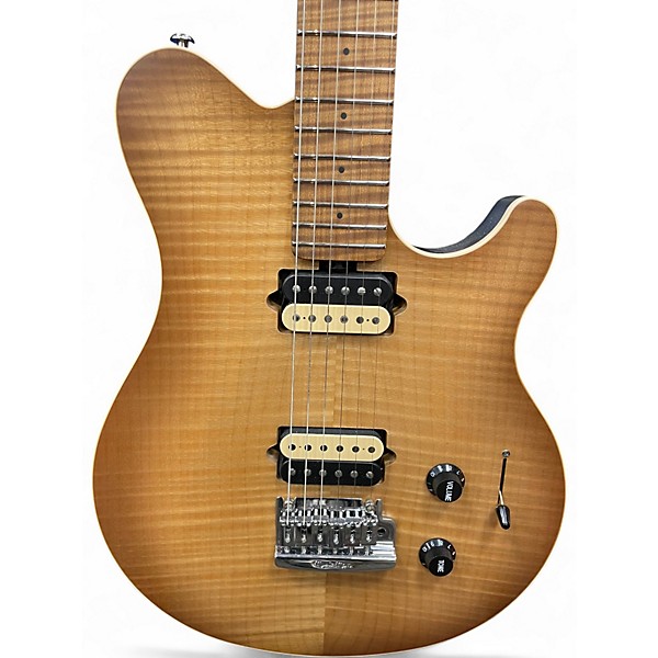 Used 2025 Ernie Ball Music Man Axis Super Sport HH Honey Pot Flame Solid Body Electric Guitar