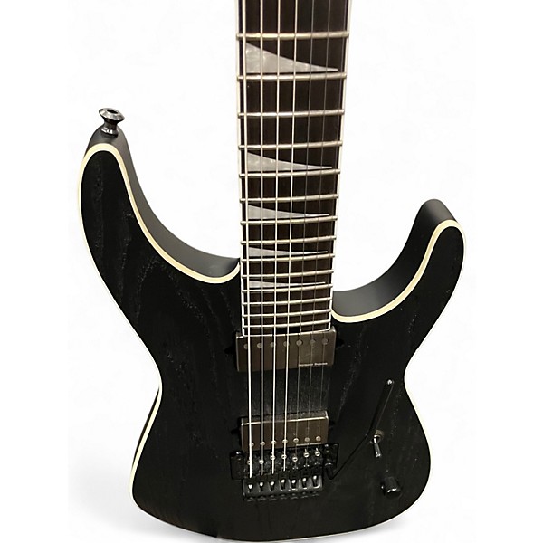 Used Jackson JEFF LOOMIS SOLOIST SL7 Black Solid Body Electric Guitar