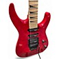 Used Jackson JS34Q Dinky Trans Crimson Red Solid Body Electric Guitar
