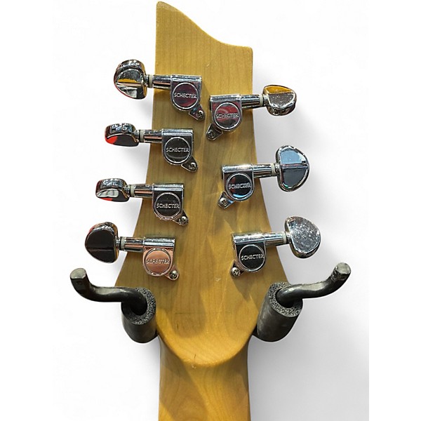 Used Schecter Guitar Research Omen 7 Black Solid Body Electric Guitar